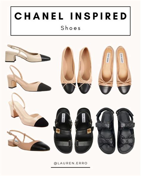 chanel inspired shoes|chanel type shoes for women.